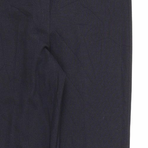 CC Womens Blue  Polyester Carrot Trousers Size 12 L29 in Regular Zip