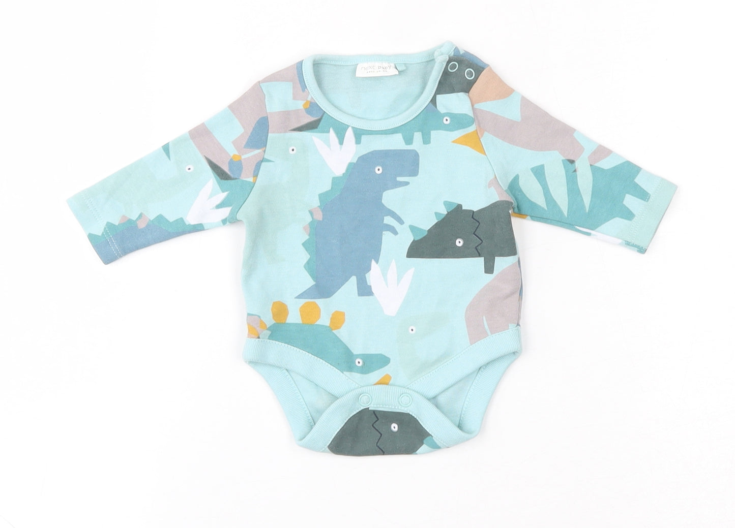 NEXT  Blue Geometric 100% Cotton Babygrow One-Piece Size Newborn