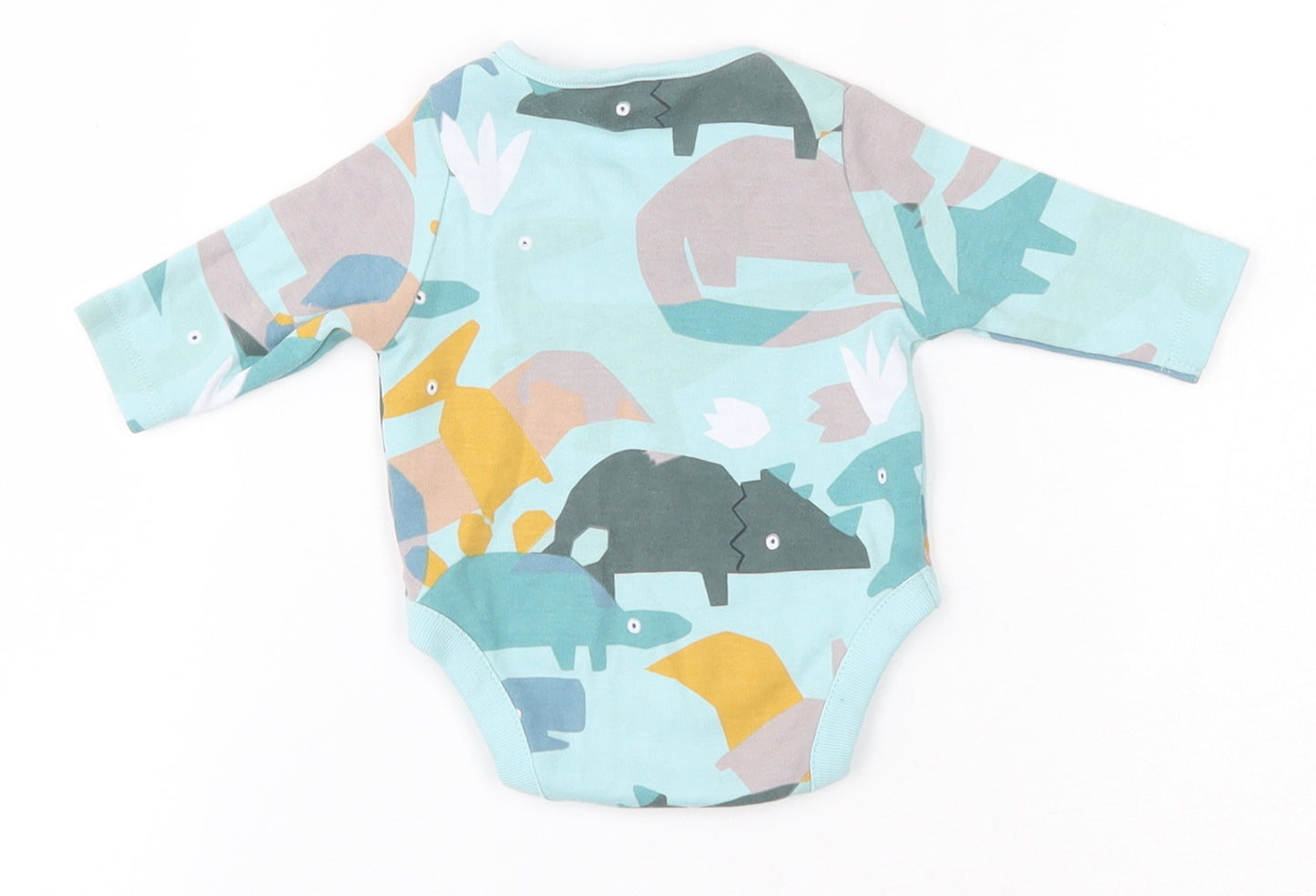 NEXT  Blue Geometric 100% Cotton Babygrow One-Piece Size Newborn