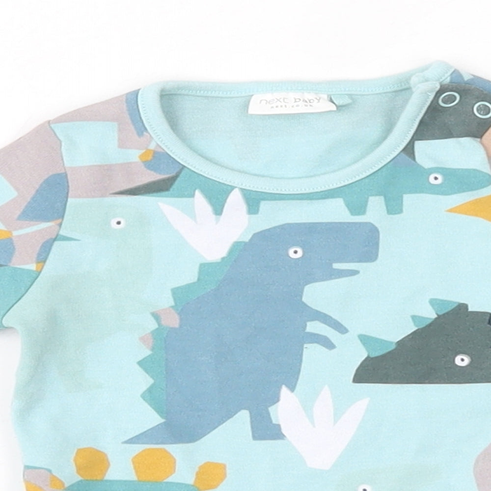 NEXT  Blue Geometric 100% Cotton Babygrow One-Piece Size Newborn