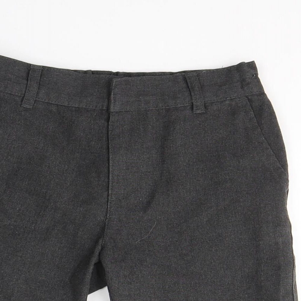 F&F Boys Grey  Polyester Bermuda Shorts Size 5-6 Years  Regular Buckle