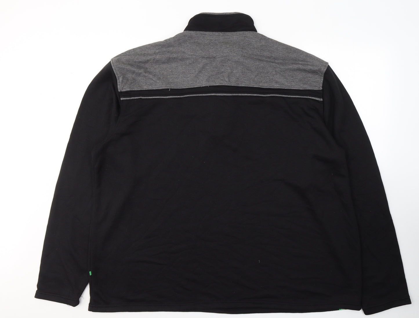 D555 Mens Black  Cotton Pullover Sweatshirt Size 4XL