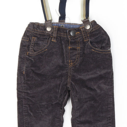 Nutmeg Boys Brown  Cotton  Trousers Size 18-24 Months  Button - Dunagrees