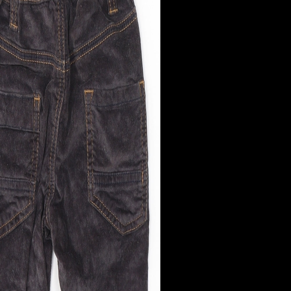 Nutmeg Boys Brown  Cotton  Trousers Size 18-24 Months  Button - Dunagrees