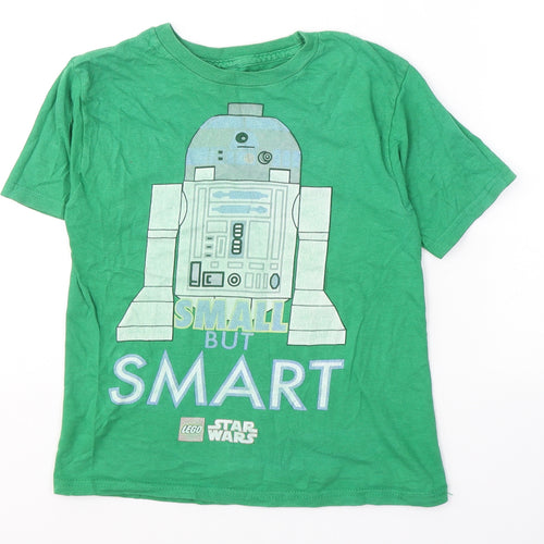 Lego x Star Wars Boys Green  Cotton Pullover T-Shirt Size 5 Years Round Neck Pullover