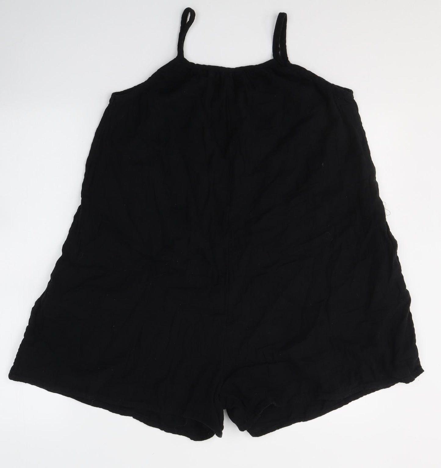 NEXT Girls Black  Cotton Playsuit One-Piece Size 15 Years  Pullover