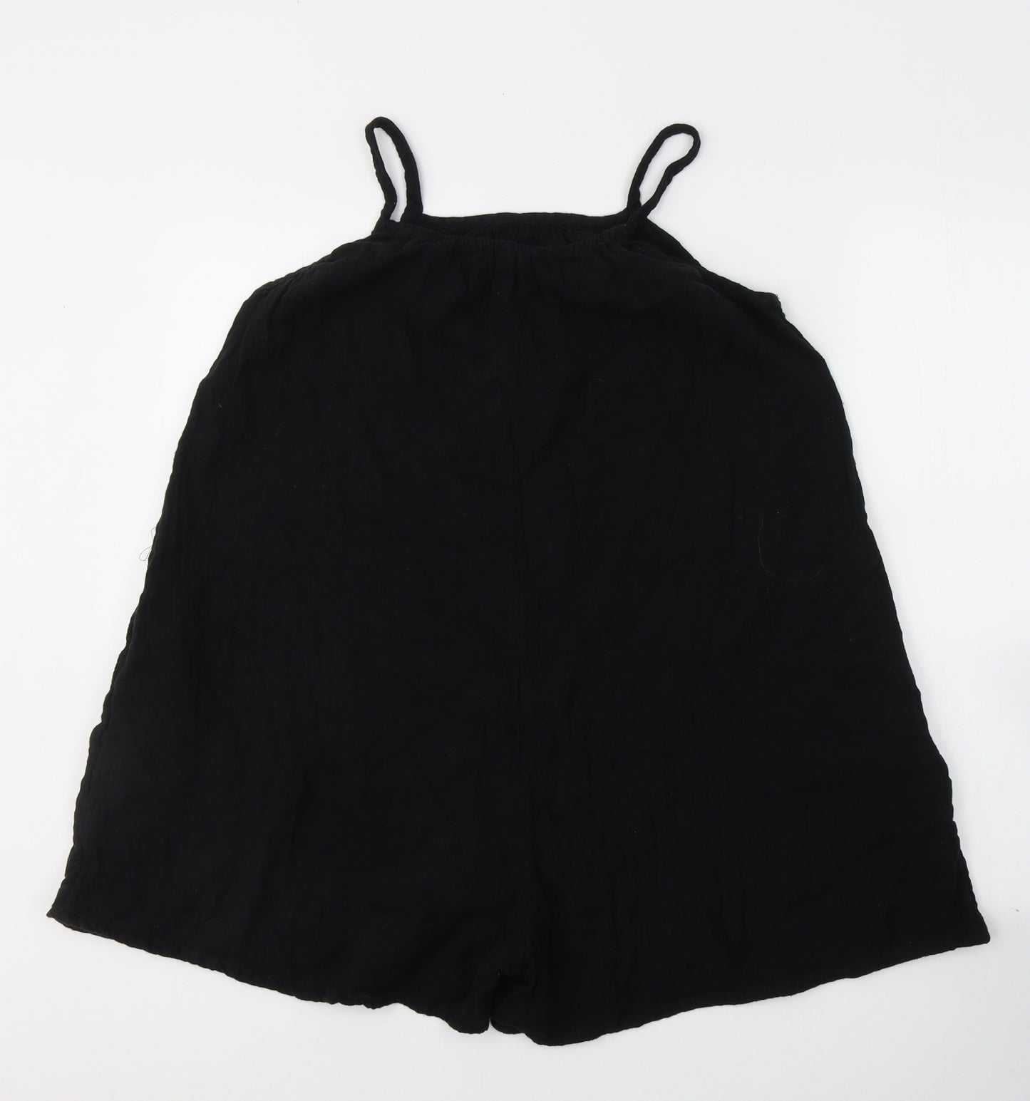NEXT Girls Black  Cotton Playsuit One-Piece Size 15 Years  Pullover