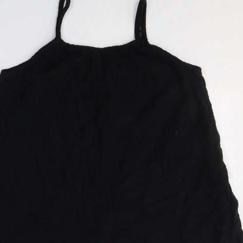 NEXT Girls Black  Cotton Playsuit One-Piece Size 15 Years  Pullover