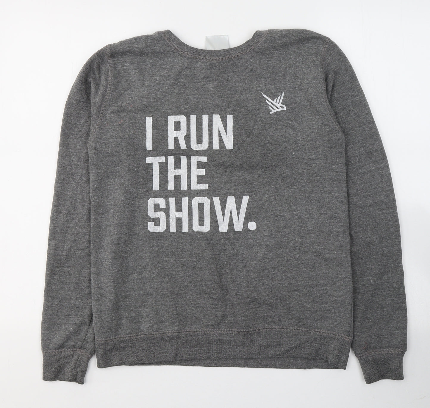 TMR Originals Boys Grey Round Neck  Cotton Pullover Jumper Size 8 Years  Pullover