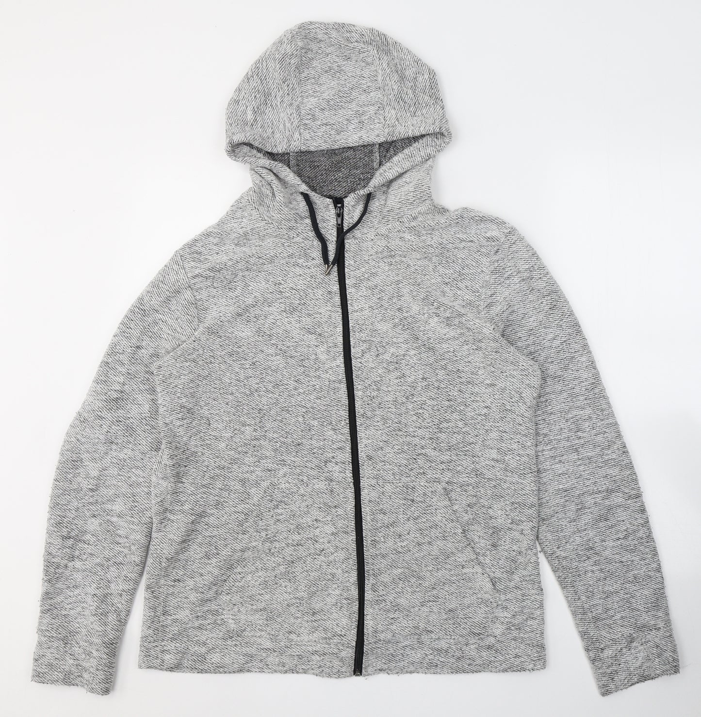 NEXT Mens Grey  Polyester Full Zip Hoodie Size M