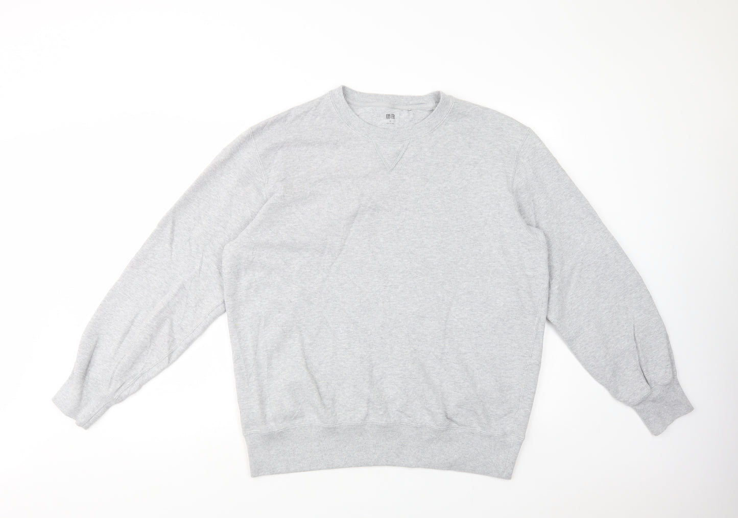 Uniqlo Mens Grey  Cotton Pullover Sweatshirt Size XL