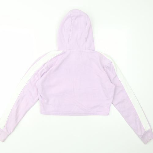 ellesse Womens Purple  Cotton Pullover Hoodie Size 8  Pullover - Cropped