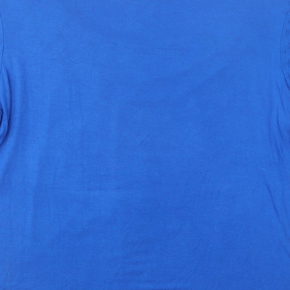 George Womens Blue  Viscose Basic Blouse Size 22 Scoop Neck