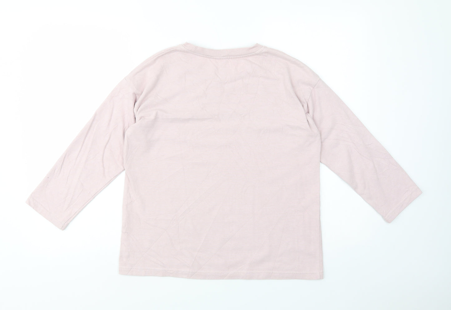 The North Face Womens Pink  Cotton Basic T-Shirt Size M Crew Neck