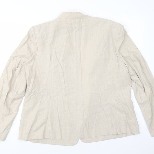 Marks and Spencer Womens Beige   Jacket Blazer Size 20