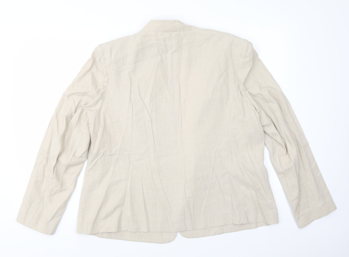 Marks and Spencer Womens Beige   Jacket Blazer Size 20