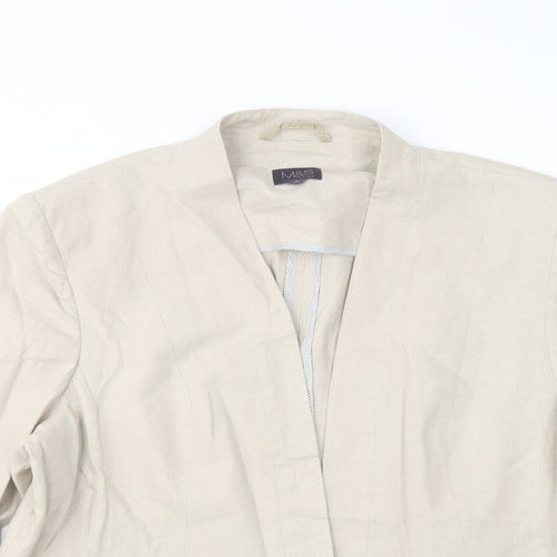 Marks and Spencer Womens Beige   Jacket Blazer Size 20