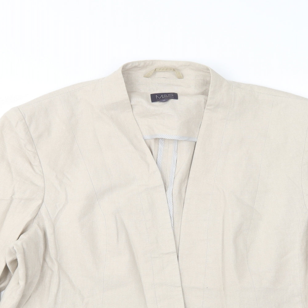 Marks and Spencer Womens Beige   Jacket Blazer Size 20