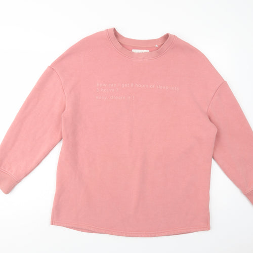 F&F Womens Pink  Polyester Pullover Sweatshirt Size 8  Pullover