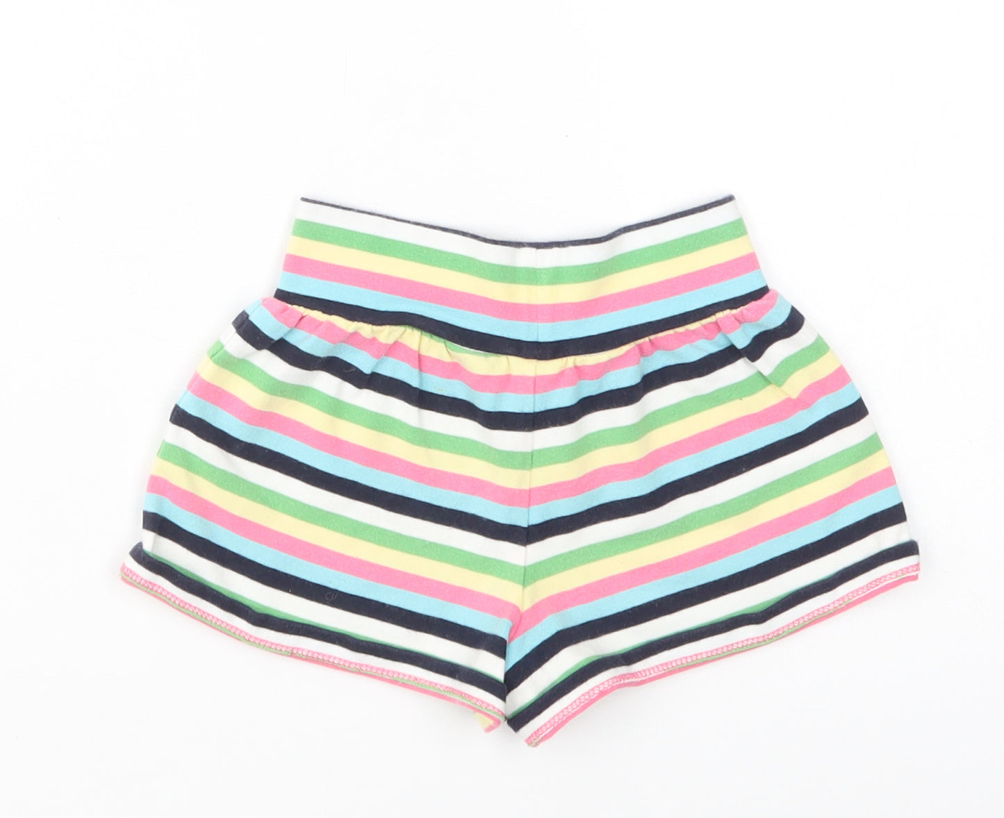 Gap Girls Multicoloured Striped Cotton Sweat Shorts Size 3 Years  Regular
