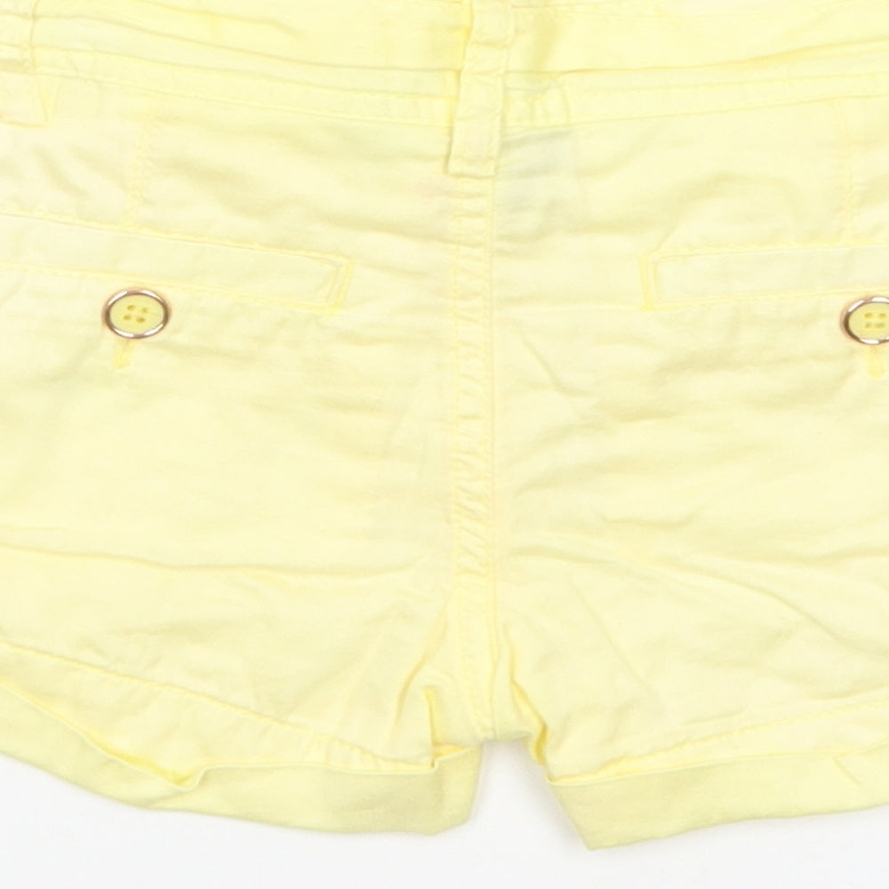 Ted Baker Baby Yellow  Cotton Cropped Trousers Size 18-24 Months  Tie
