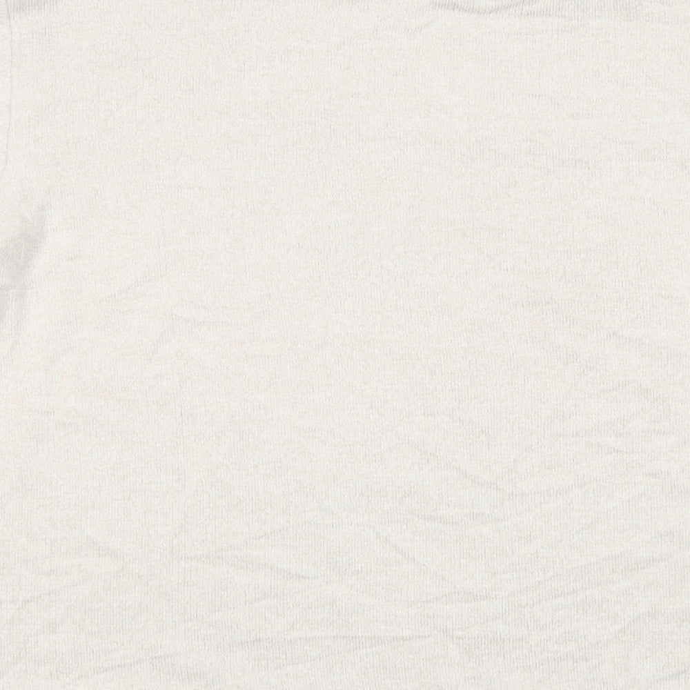 Dorothy Perkins Womens Beige Crew Neck  Viscose Pullover Jumper Size 14