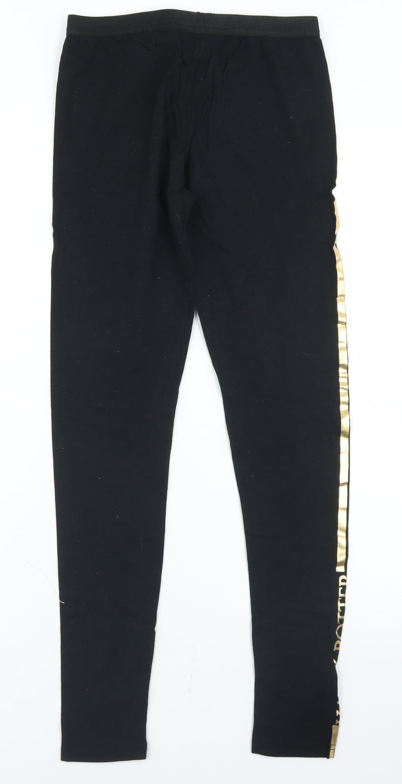 Primark Girls Black  Cotton Jogger Trousers Size 13-14 Years  Regular  - Hogwarts