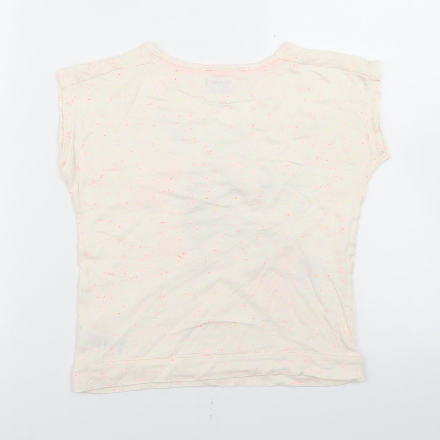 F&F Girls Beige  Viscose Basic T-Shirt Size 8-9 Years Round Neck  - Best Friends