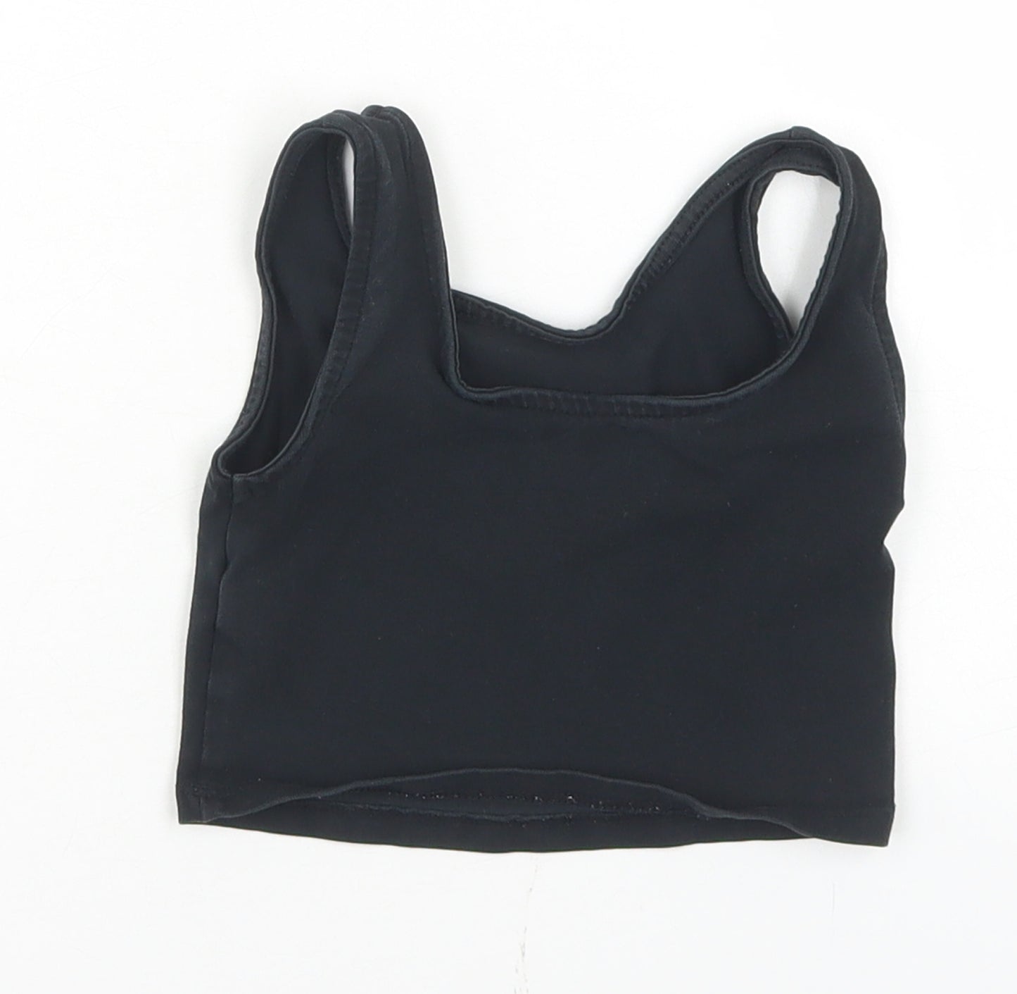 George Girls Black  Cotton Cropped Tank Size 4-5 Years Round Neck  - Endless Vibes