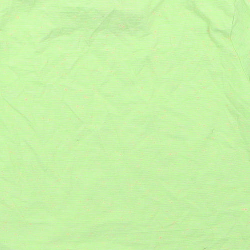 F&F Boys Green Striped Cotton Basic T-Shirt Size 18-24 Months Crew Neck  - dinosaur