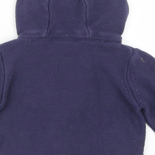 Mini Club Girls Blue  Cotton Cardigan Jumper Size 6-9 Months  Button