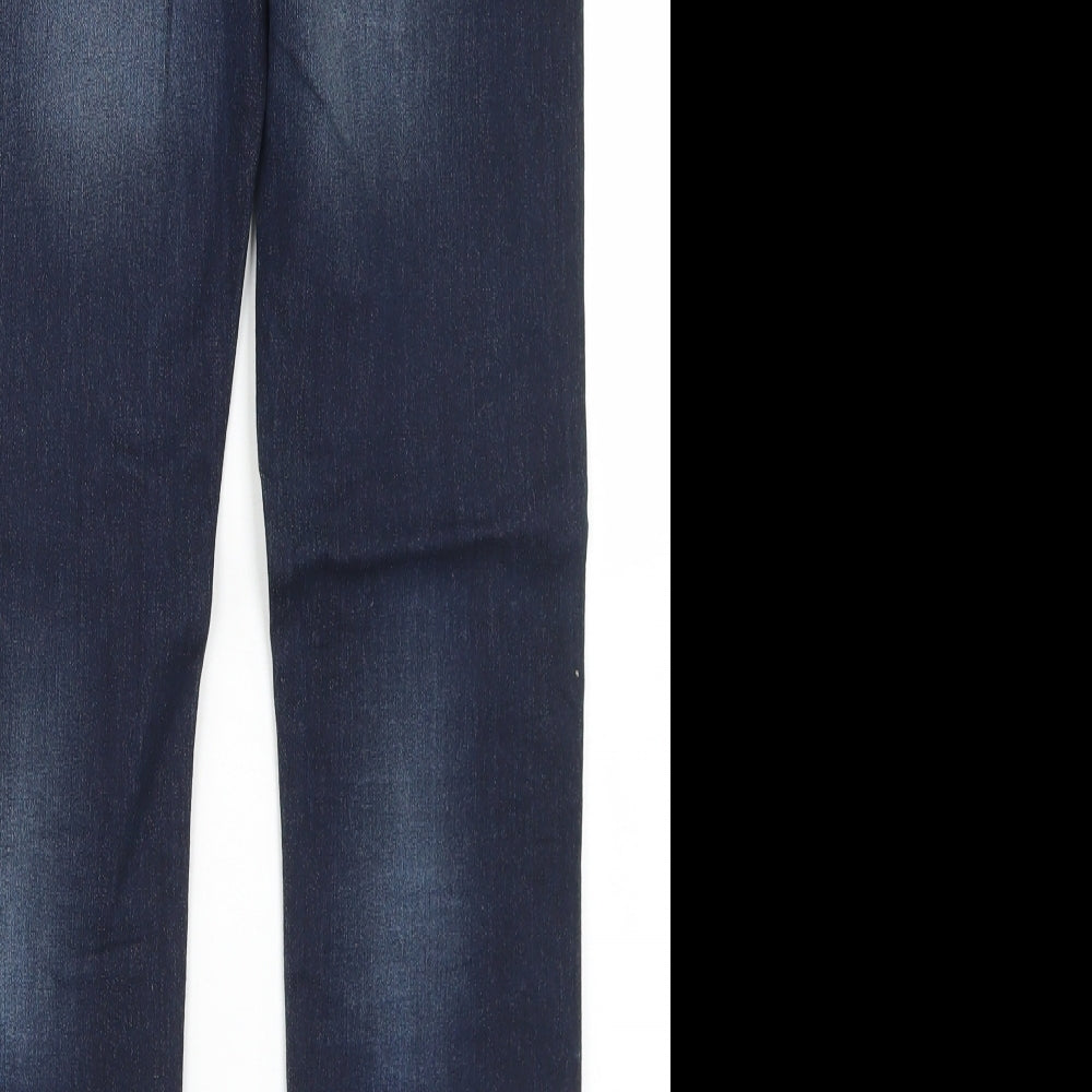 F&F Boys Blue  Cotton Straight Jeans Size 12-13 Years  Regular Button