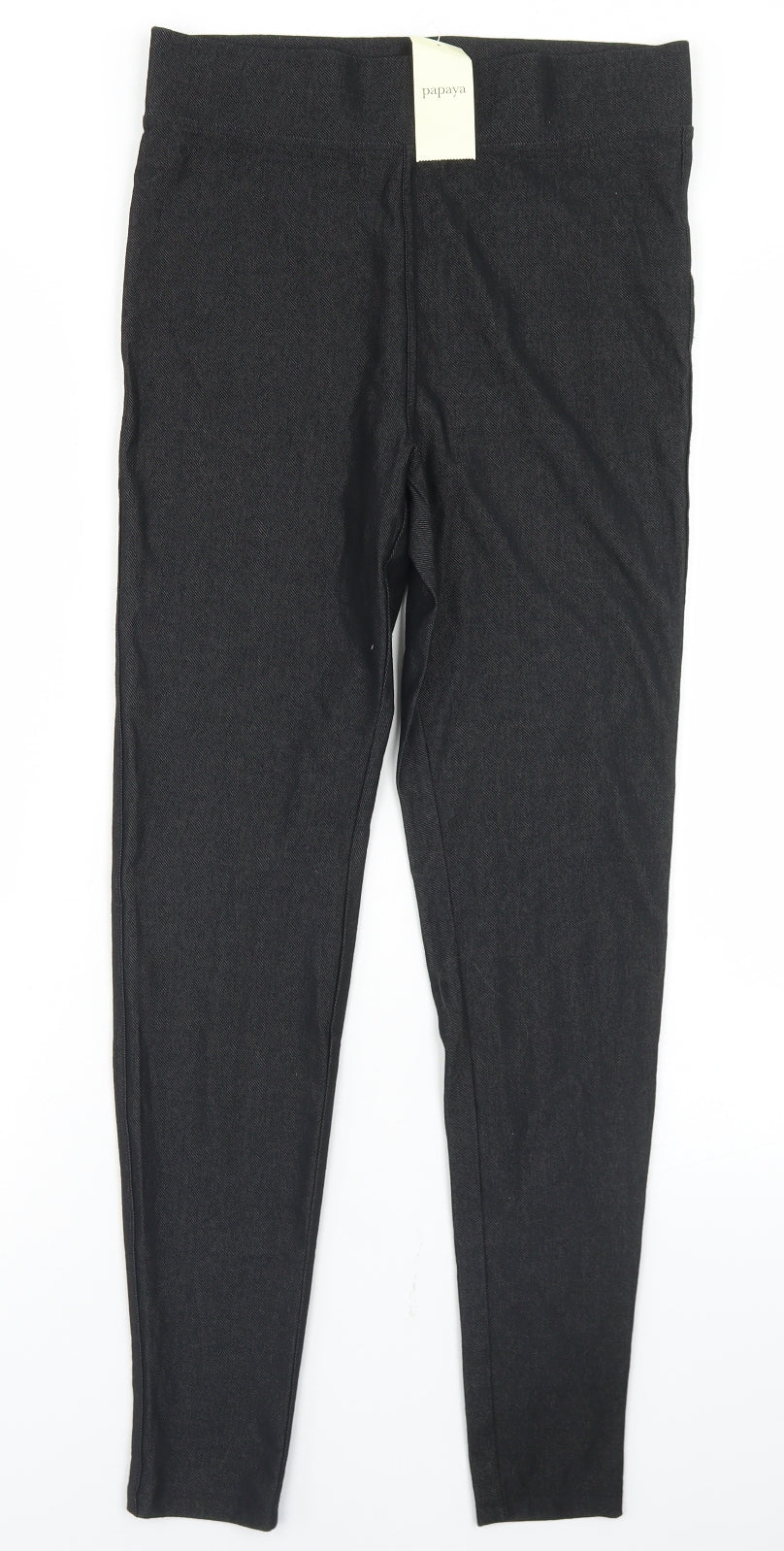 Papaya Womens Grey  Polyester Jegging Jeans Size 10 L27 in Regular