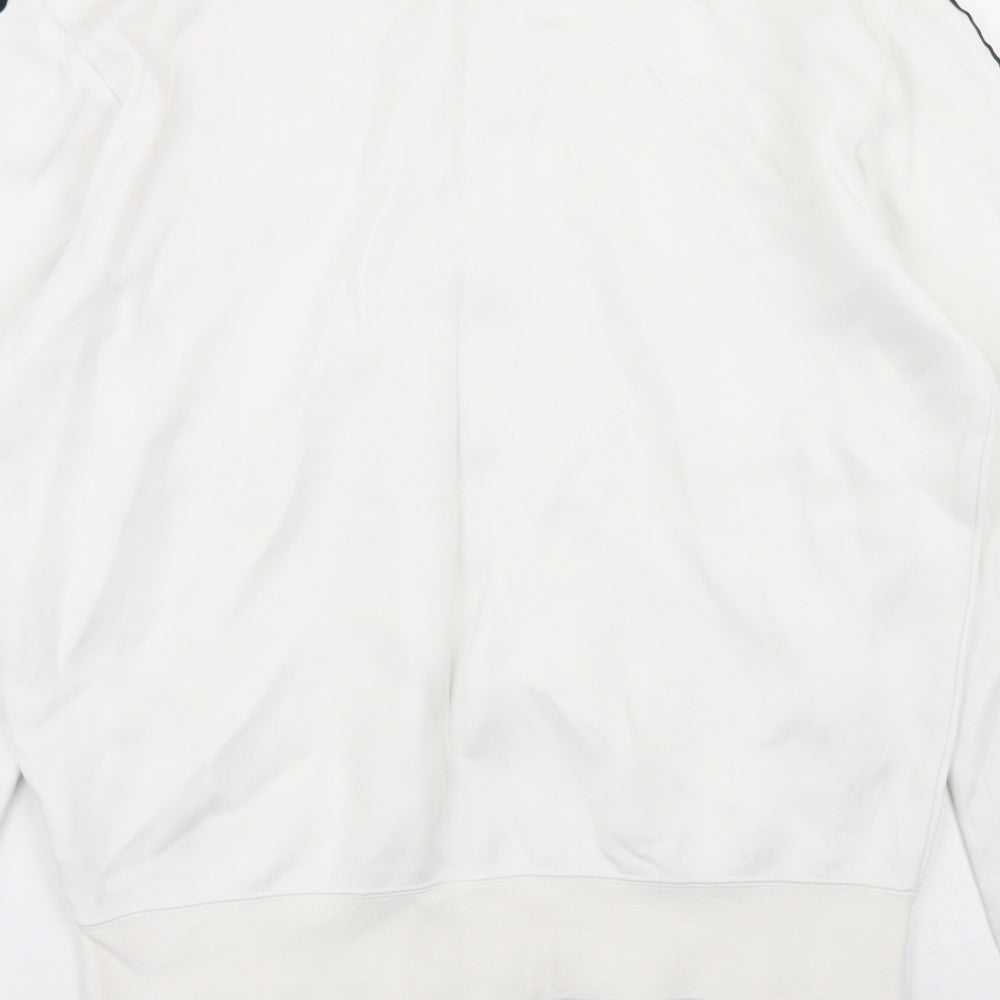 adidas Mens White   Jacket  Size M  Zip