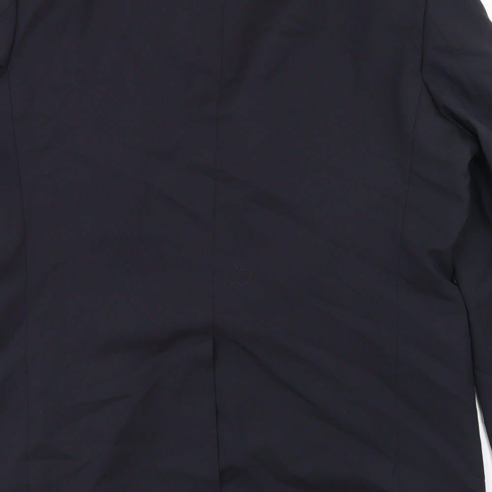 Impressions Mens Blue  Polyester Jacket Blazer Size 42
