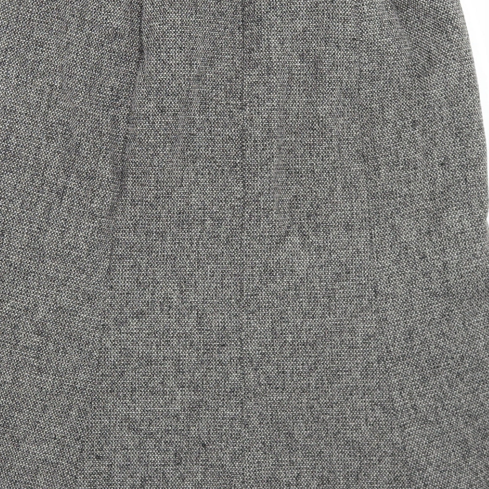 Eastex Womens Grey  Polyester Trumpet Skirt Size 10   Zip