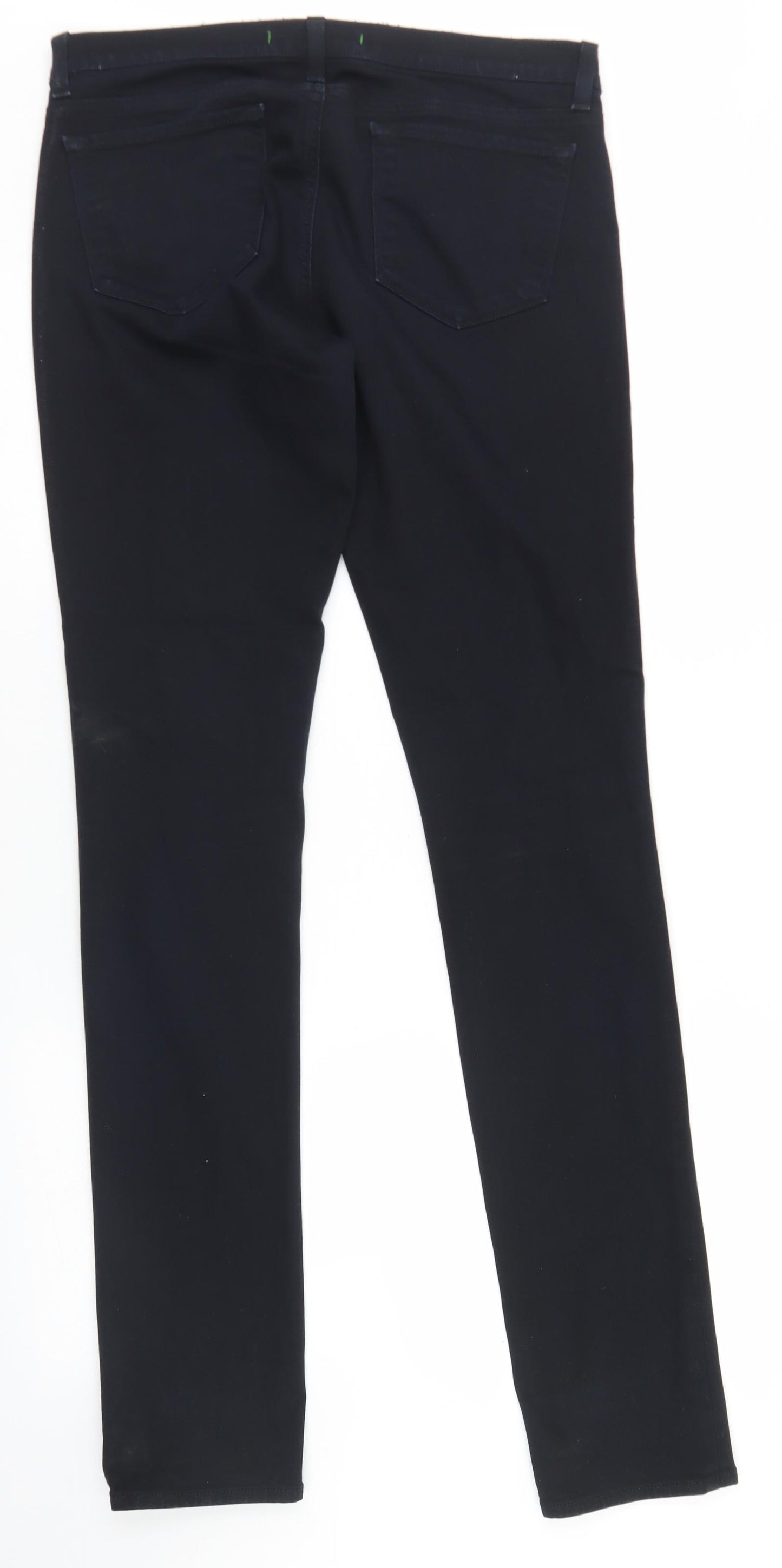 J. Brand Womens Black  Cotton Skinny Jeans Size 34 in L33 in Regular Button