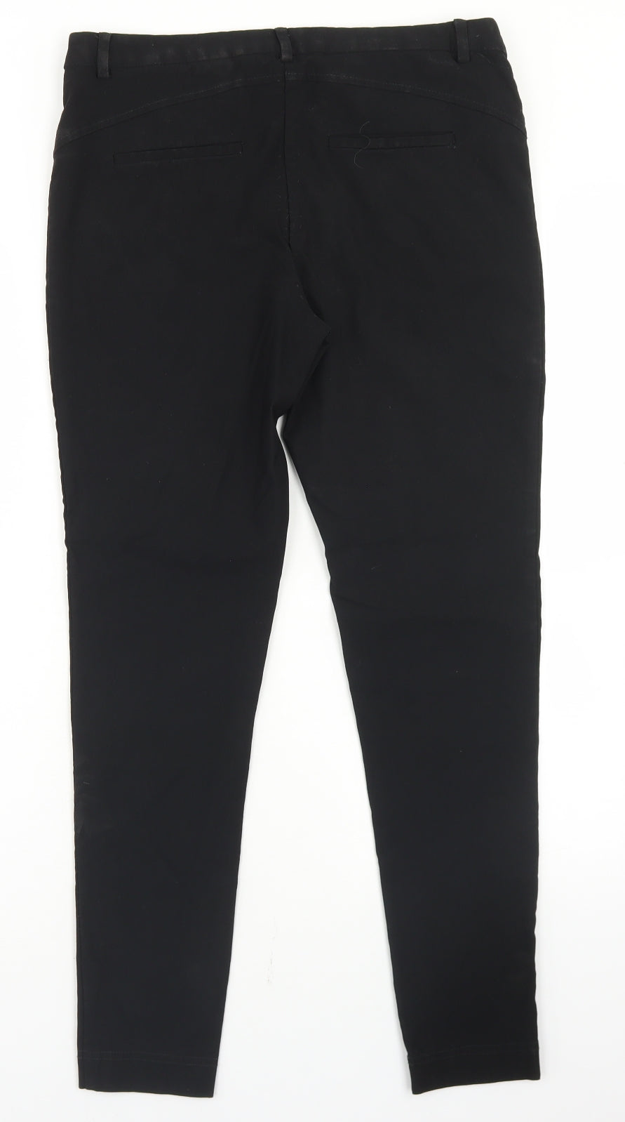 George Womens Black  Viscose Dress Pants Trousers Size 10 L26 in Regular Snap