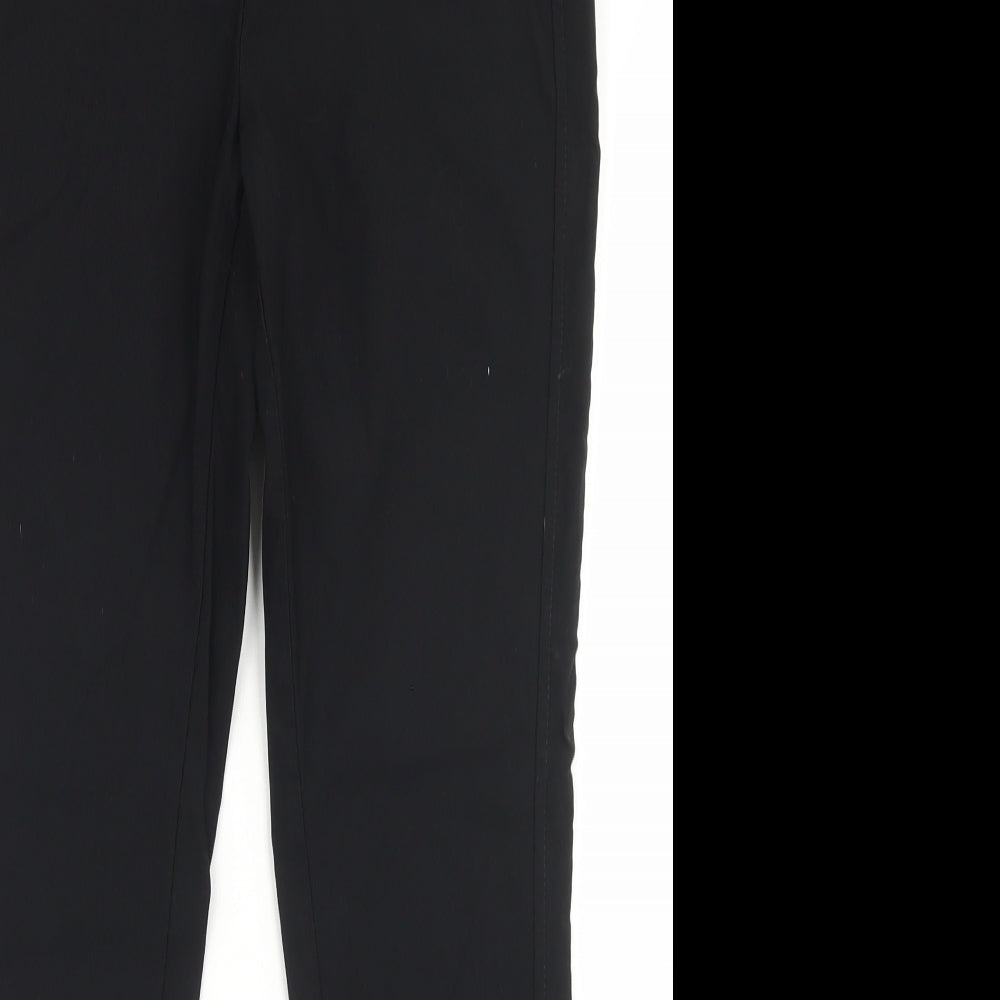 George Womens Black  Viscose Dress Pants Trousers Size 10 L26 in Regular Snap