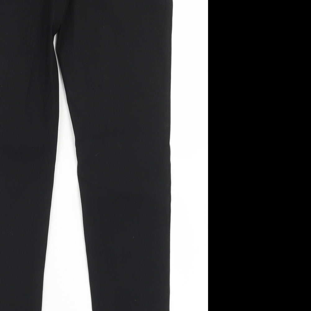 George Womens Black  Viscose Dress Pants Trousers Size 10 L26 in Regular Snap
