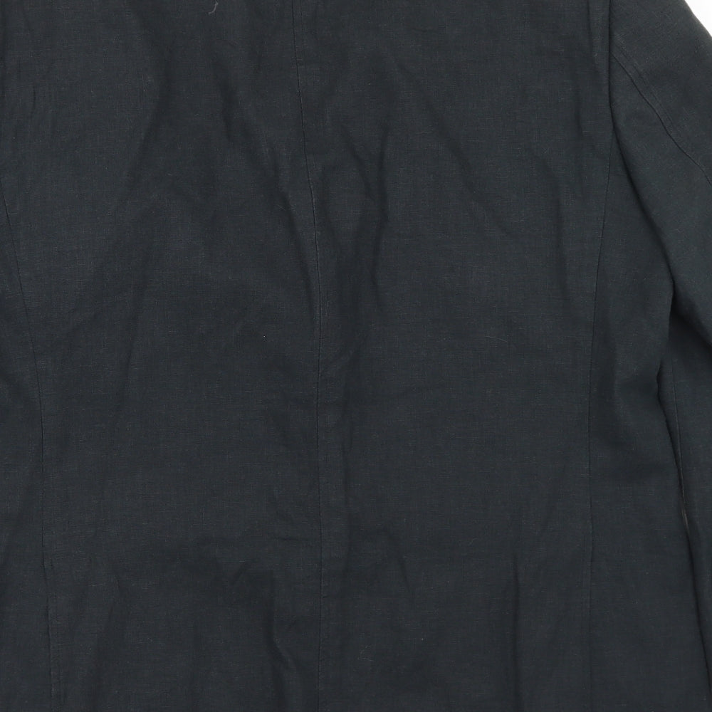 Marks and Spencer Mens Green  Linen Jacket Blazer Size 42