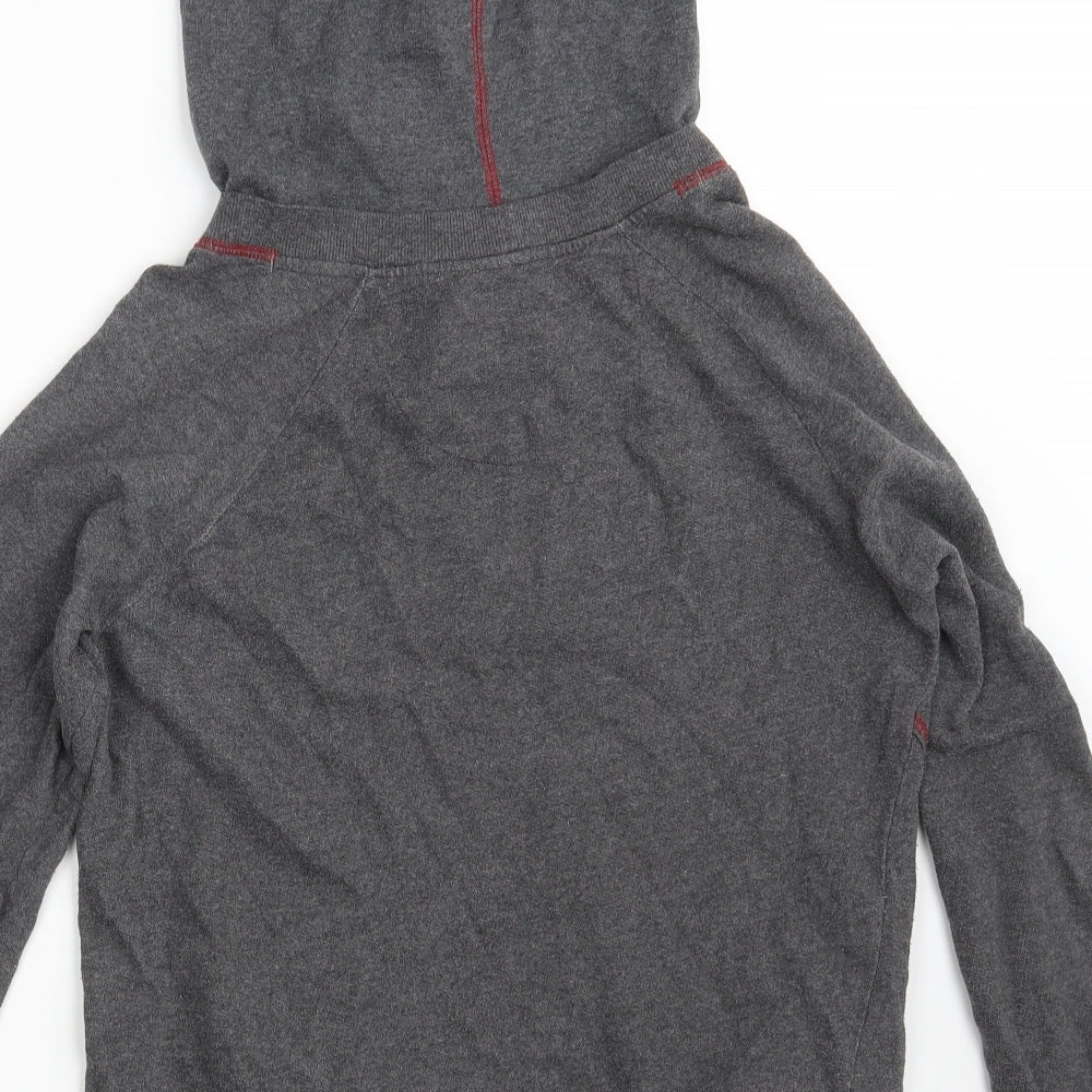 Iris & Edie Womens Grey  Cotton Pullover Hoodie Size 6   - Size 6-8