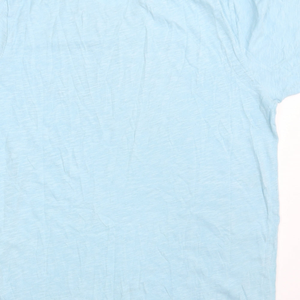 JACK & JONES Mens Blue  Cotton  T-Shirt Size XL Crew Neck