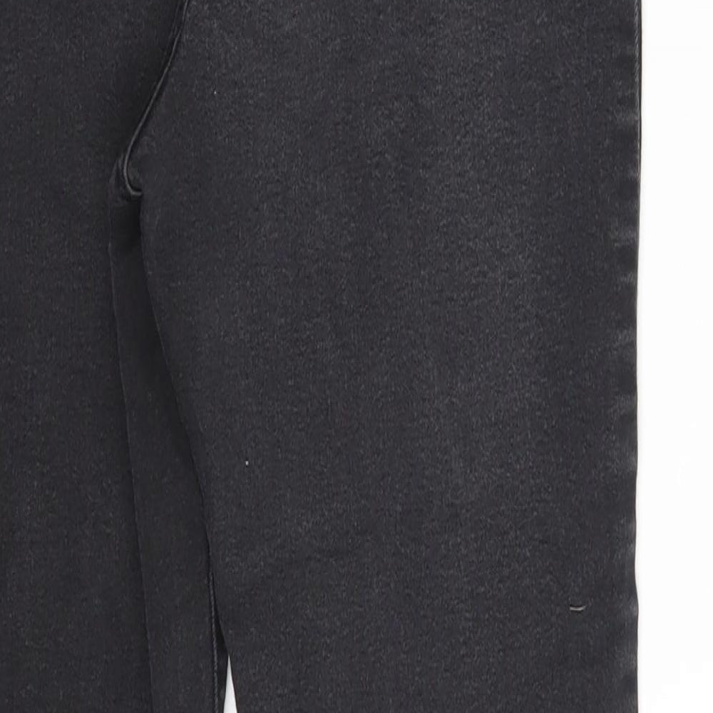 Denim & Co. Womens Black  Cotton Jegging Jeans Size 12 L26 in Slim Zip