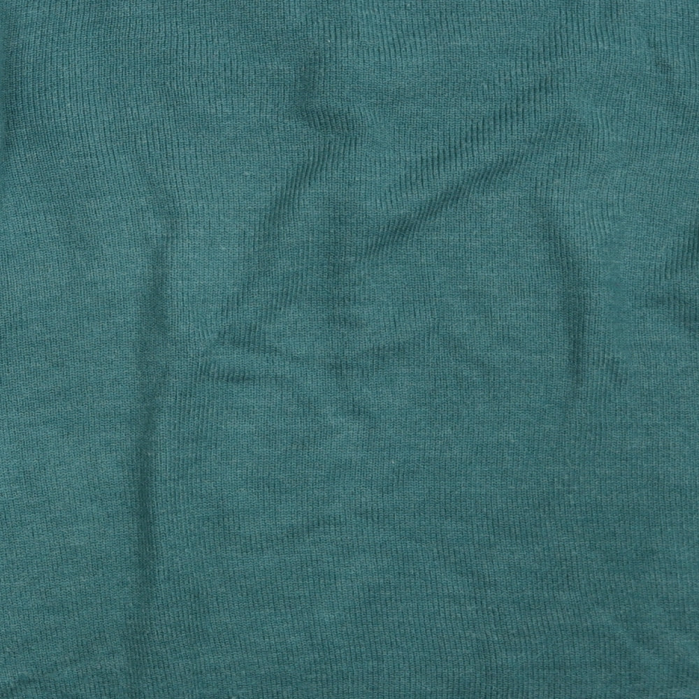 JAMES PRINGLE Mens Green V-Neck  Acrylic Pullover Jumper Size 2XL