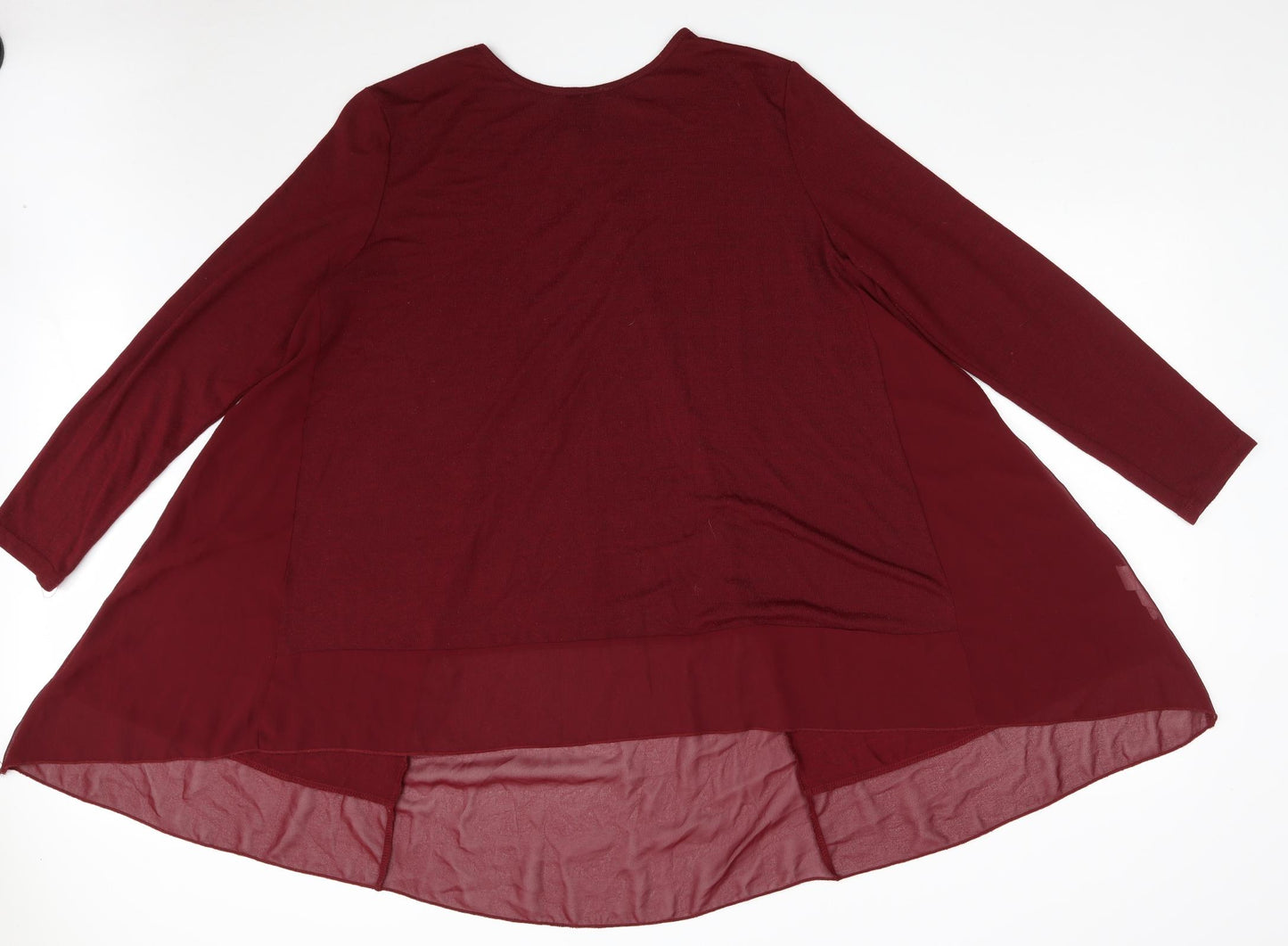 New Look Womens Purple Round Neck  Polyester Pullover Jumper Size L