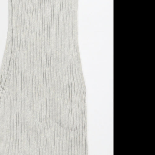 Primark Womens Grey Roll Neck  Polyester Pullover Jumper Size M
