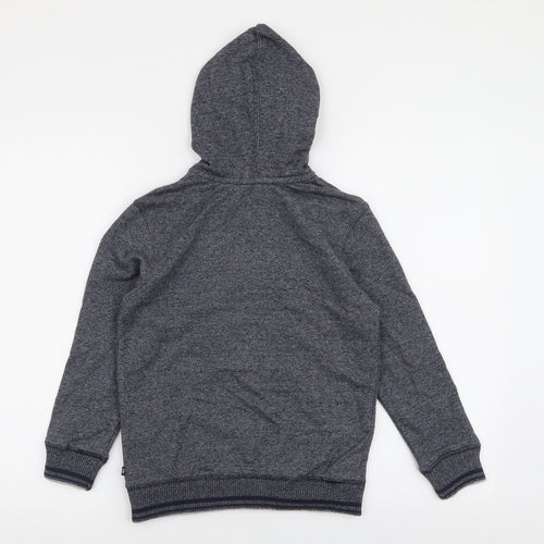 Okaidi Boys Blue  Cotton Full Zip Hoodie Size 10 Years  Zip
