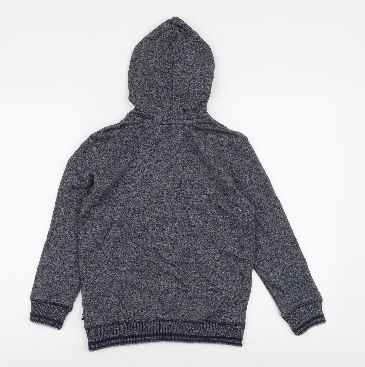 Okaidi Boys Blue  Cotton Full Zip Hoodie Size 10 Years  Zip