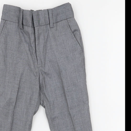 NEXT Boys Grey  Polyester Dress Pants Trousers Size 3 Years  Regular Zip